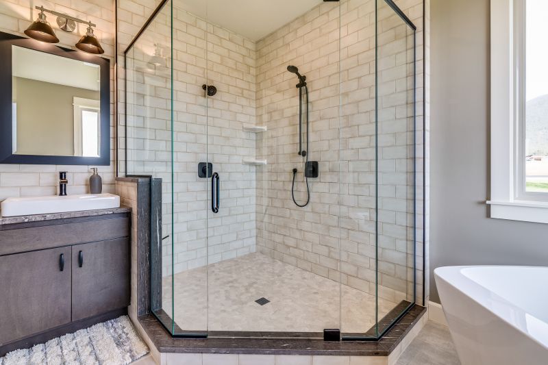 Luxury Walk-In Shower with Glass Doors